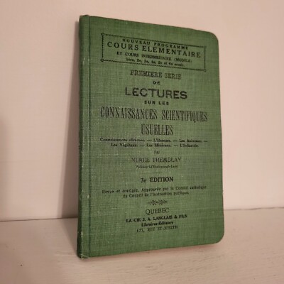 Lectures Sur Les Connaissances Scientifiques Usuelles [ Very Old ] Livre D'école