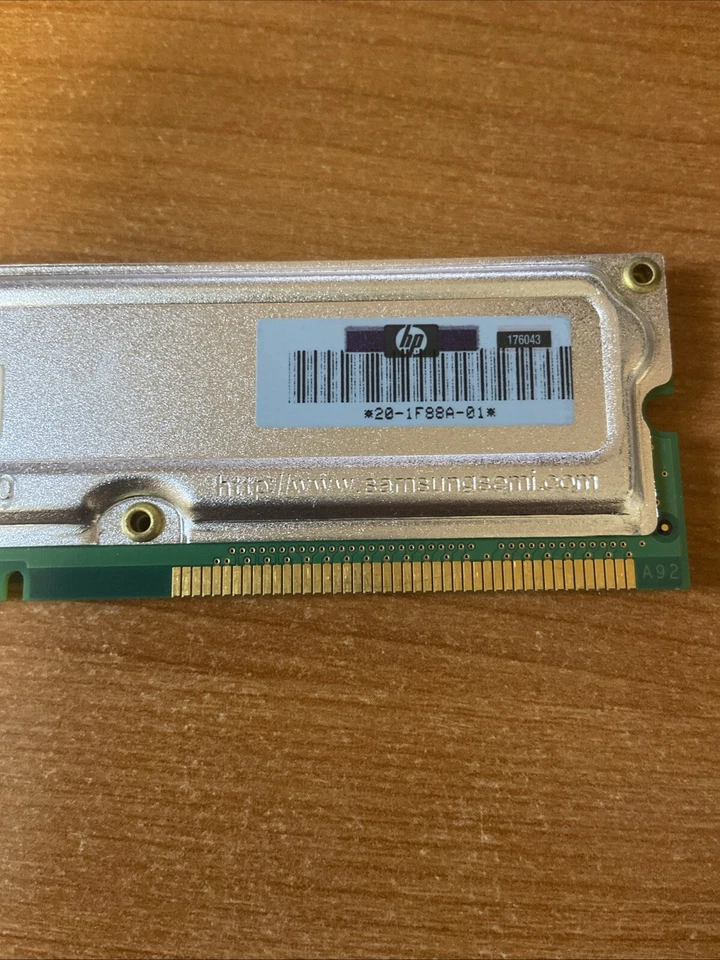 HP 20-1F88A-01 1GB 800Mhz 800-40 RDRAM Rambus Rimm ES47 ES80 GS1280 3X-MS7AB-DB - Image 2 of 3