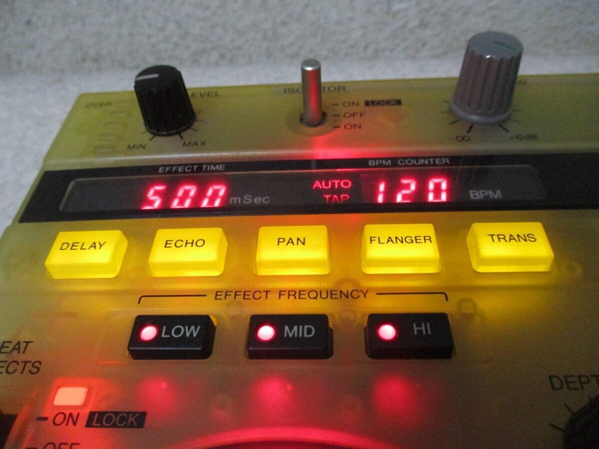 PIONEER EFX-500-SW DJ Effector performance controller RARE  TRANSPARENT/YELLOWED