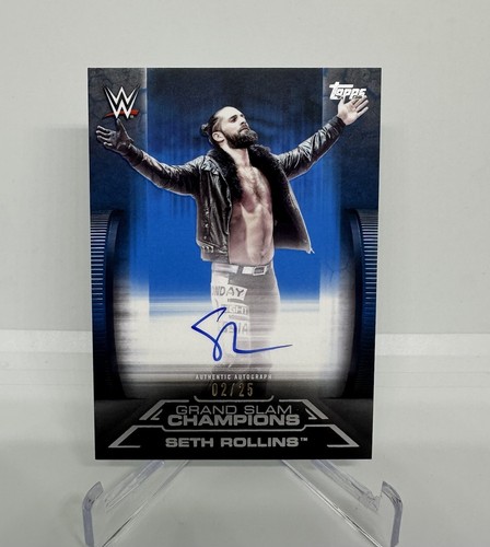 Seth Rollins #GA-SR 2021 Topps WWE Undisputed Grand Slam Champions Autographs card