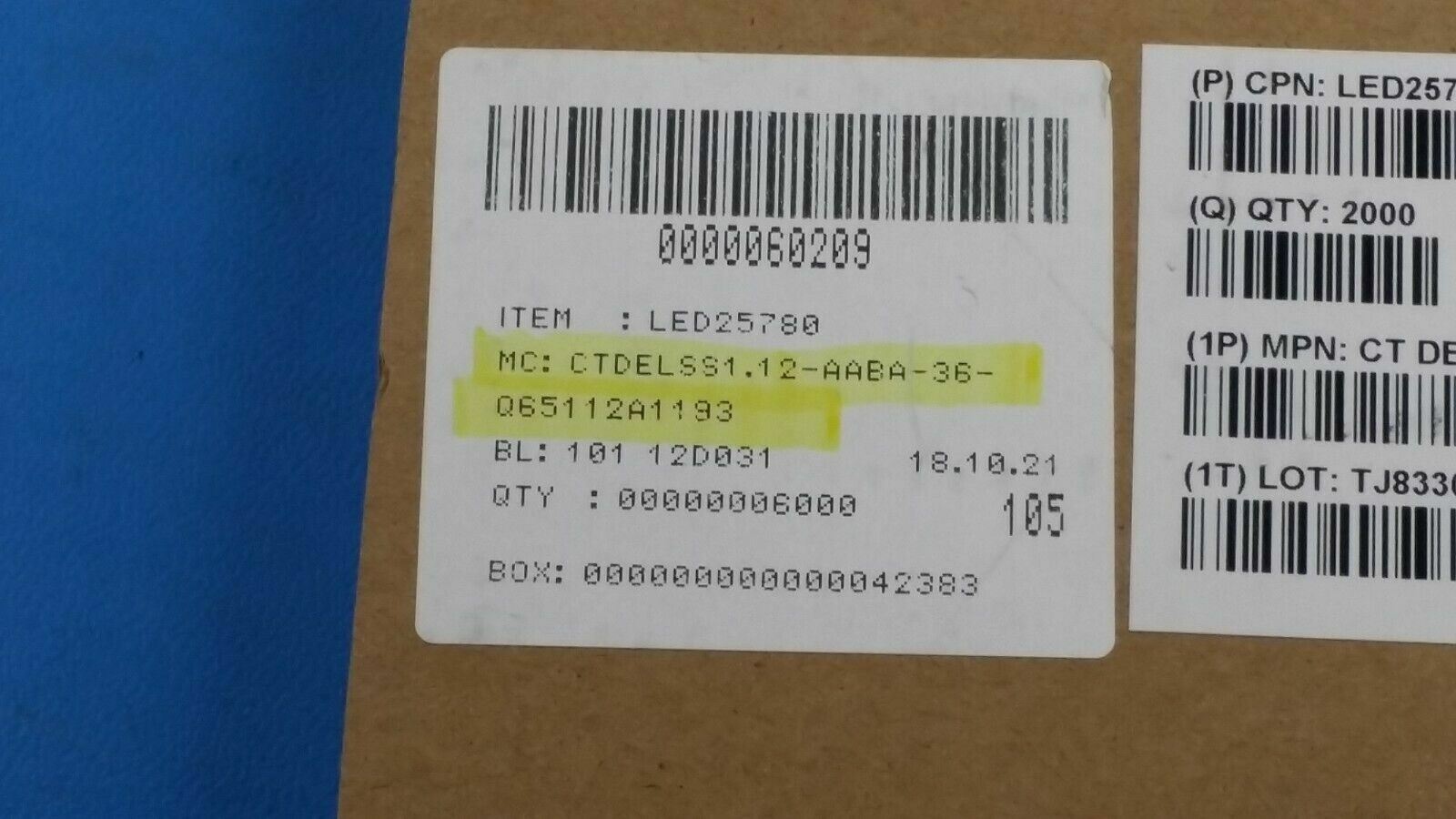 (100 PCS) OSRAM CT DELSS1.12-AABA-36-44G4 LED GREEN CLEAR SM