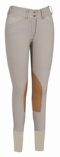 Equine Couture Champion Front Zip Euro Seat Breech for Girls