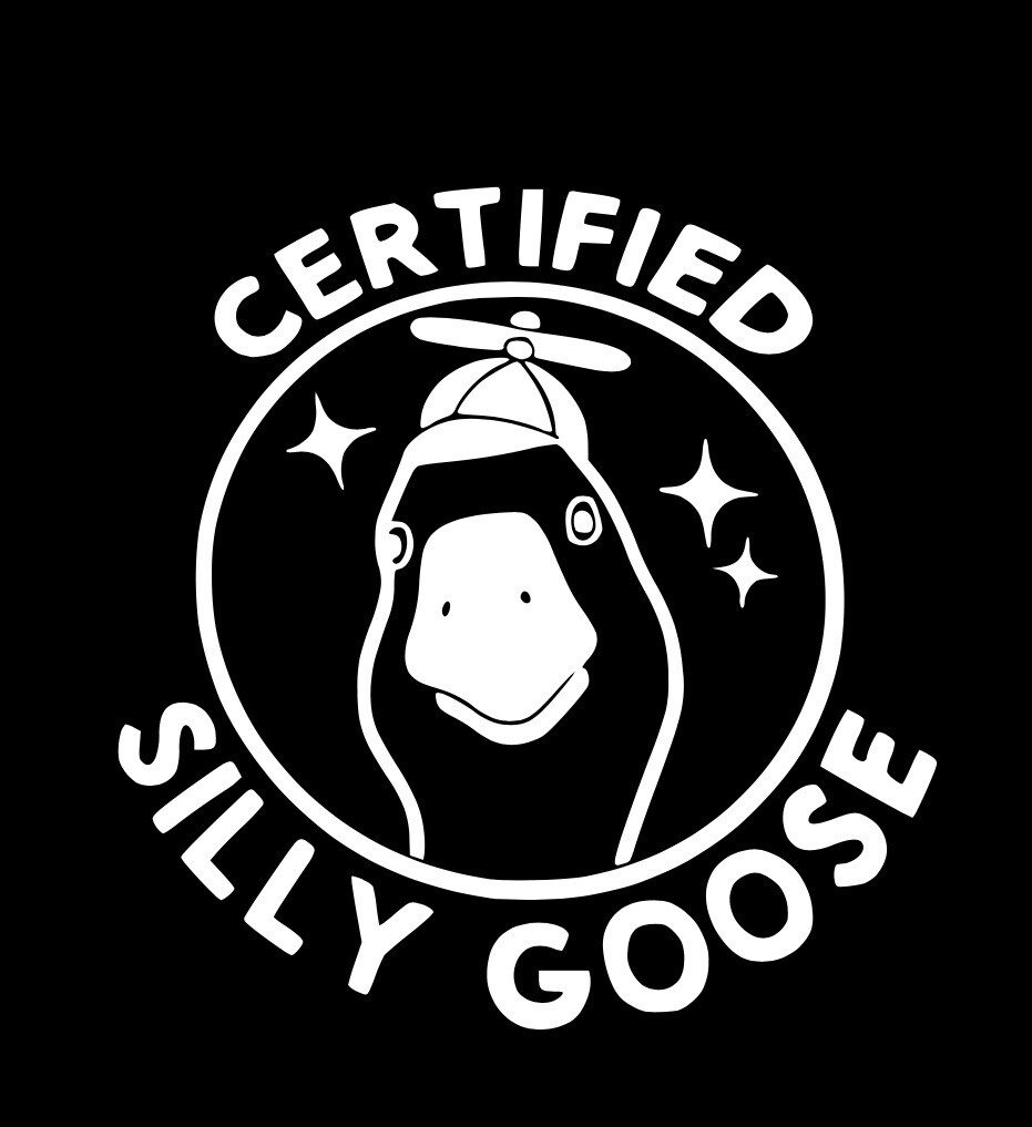 Certified Silly Goose Die Cut Vinyl Decal Car Truck Window
