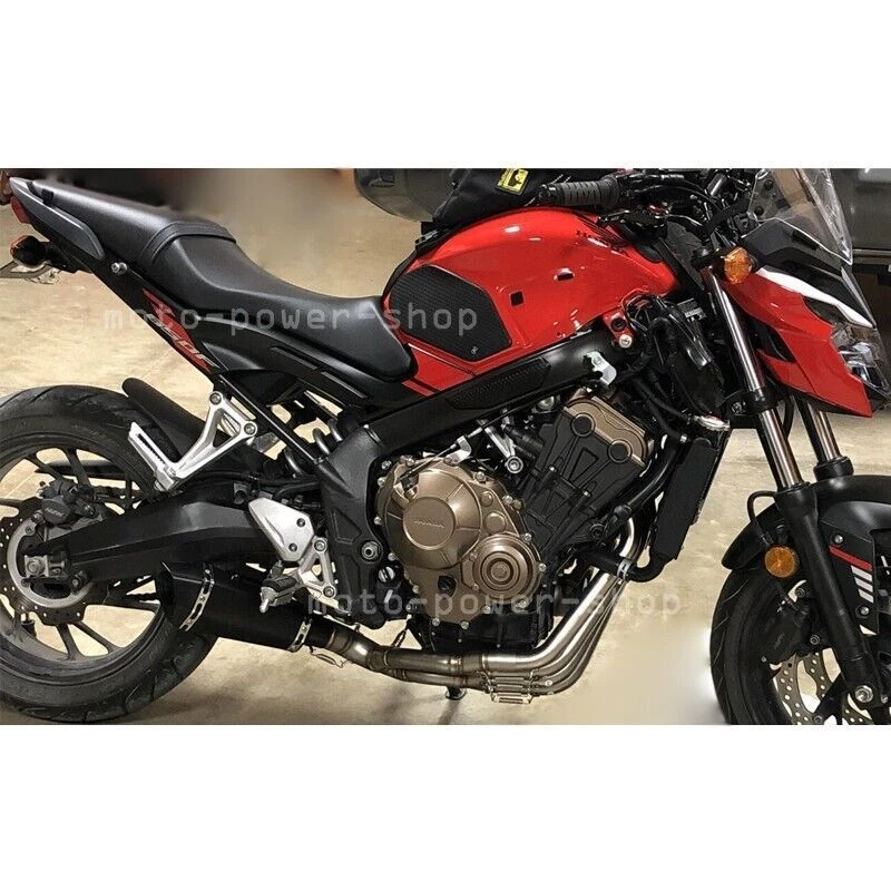 For Honda CBR650R CBR650F 2014-2023 CB650R Full System Exhaust Tips Pipe Silver - Image 2 of 4