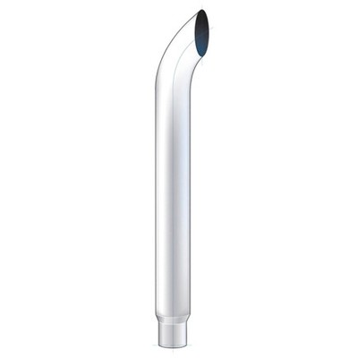 United Pacific C3-85-048 Exhaust Stack Pipe   8'', Curved, Reduce To 5'' O.D.