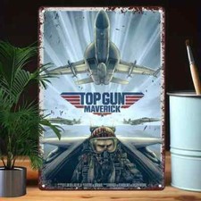 Top Gun Maverick High-Flying Action Poster metal sign . 12x8 NEW