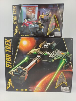 Mega Bloks Star Trek: Klingon D7 Battle Cruiser #DPH80 & Day of the Dove #DPY05
