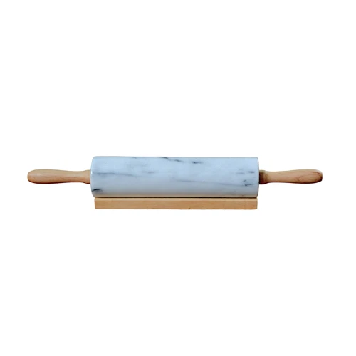 White Marble Kitchen Rolling Pin Wooden Base 45cm
Opens in a new window or tab