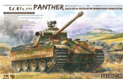 Meng Model 1/35 Panther Ausf.G Late w/ FG1250 Active Infrared Ni #TS-054  USA 