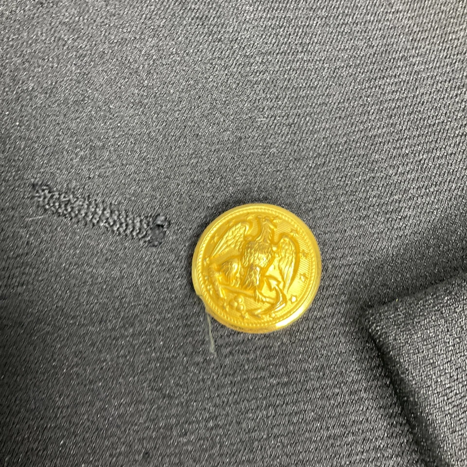 Weintraub Bros Patriot Chaqueta Negro Dorado Vestido Estrella 37R Foto 3 de 4