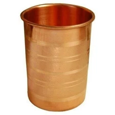 300 ml Copper Drinking Glass – Ayurvedic Health Tumbler Mug for Yoga & Wellness