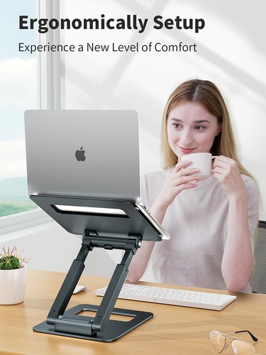 Support pour Ordinateur Portable Support PC Ergonomique Hauteur Réglable de 2... - Afbeelding 6 van 9