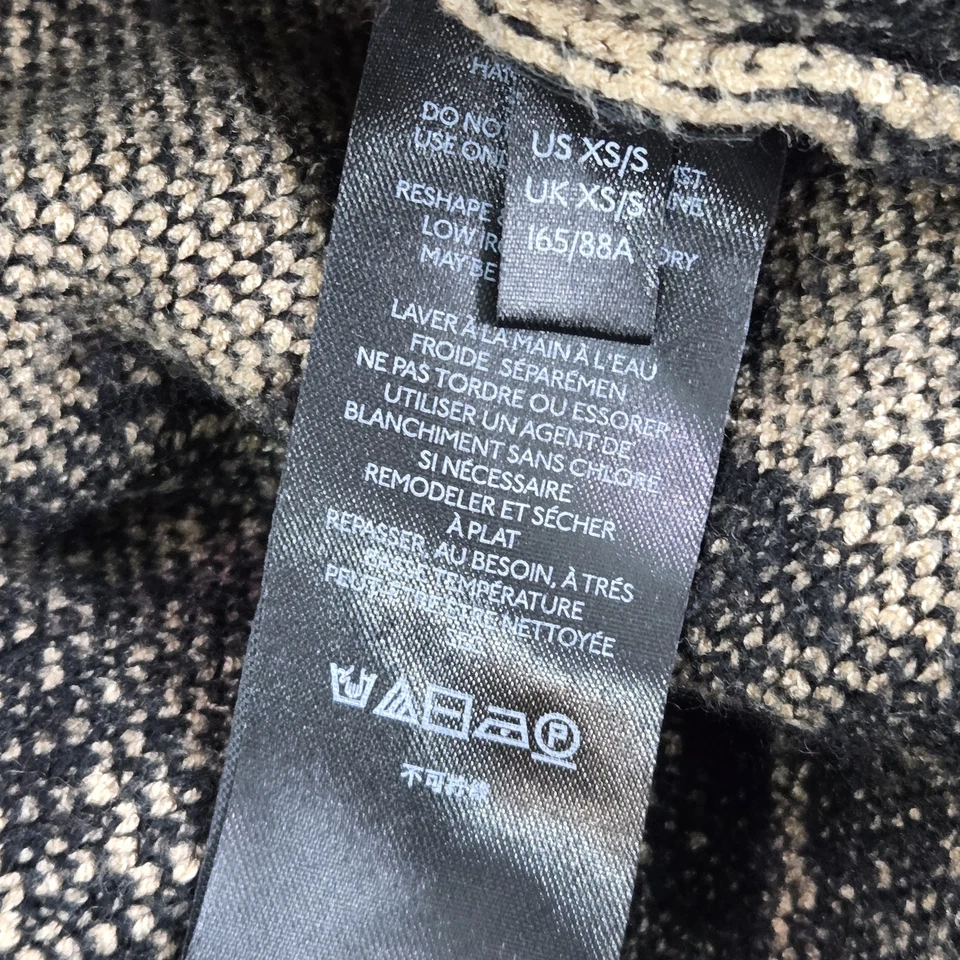 Anthropologie 女式开衫 XS 棕褐色 Lola Cocoon 羊绒羊毛 — 第 3/4 张图片