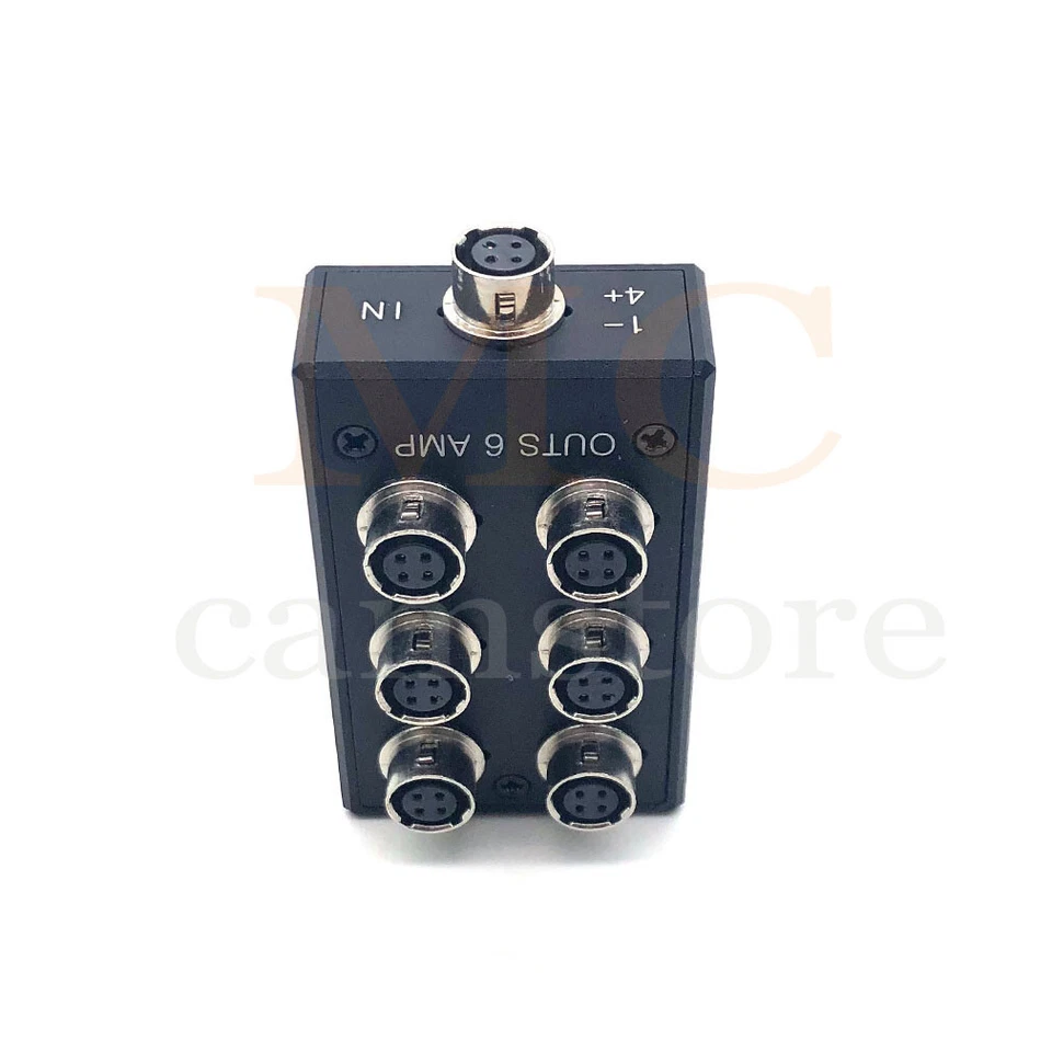 Power Hub Splitter Box HRS 4 Pin 1 to 6 for Sound Devices 688 633 Zoom F8 Camera - Image 4 of 4