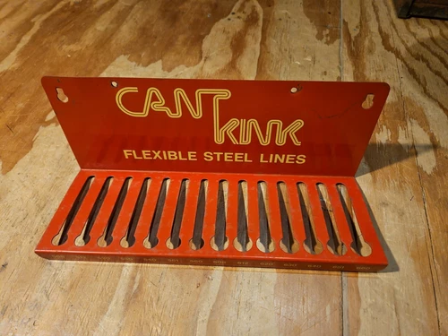 Vintage Cant Kink Flexible Steel Lines Store Gas Station Display