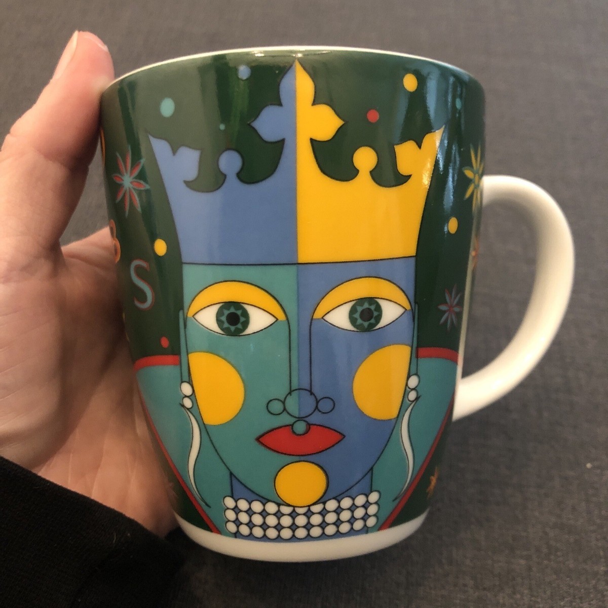 Jacobs Ritzenhoff Tasse, M. Sieger, Edition 2, Blaue Königin, Fehldruck