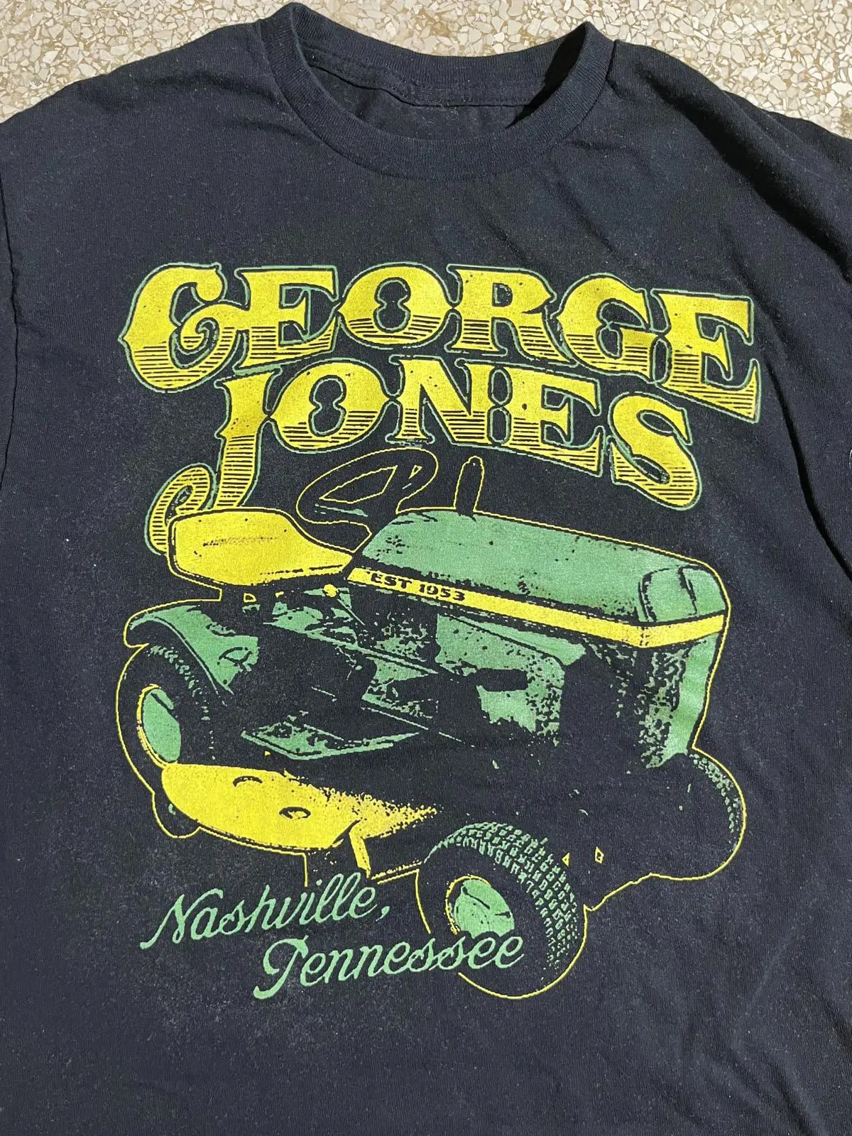 Vintage George Jones Black Cotton T-Shirt for Men All Sizes MC145 Fan Gift