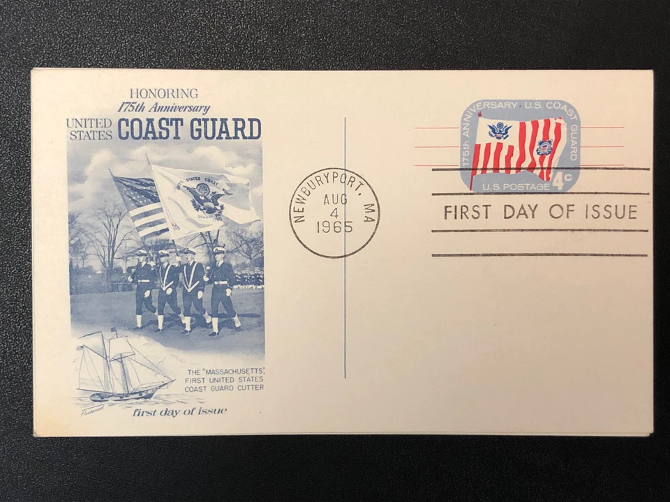 LOT OF 6 UNUSED 1965 POSTCARD 4 CENTS 175TH ANNIVERSARY OF COAST GUARD AUG 4th - Image 3 of 4