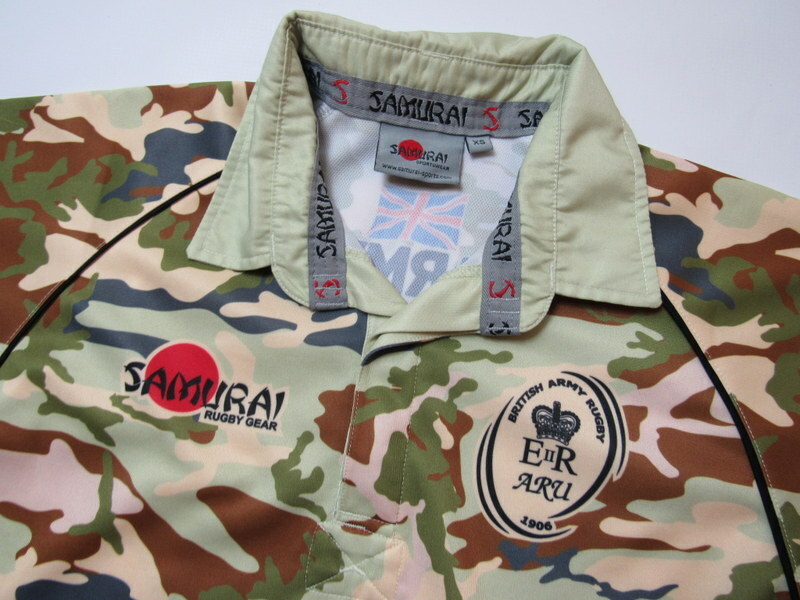 BRITISH ARMY RUGBY Union ARU Camouflage Moro jersey shirt