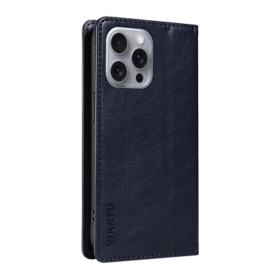 Handy Tasche Schutzhülle Leder Für iPhone 16 Pro Max 15 Plus 14 13 12 11 XS XR 8