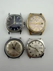 Vintage Watch Lot Seiko Sportsmatic 5 Benrus Timex Watch Heads Only Parts Repair