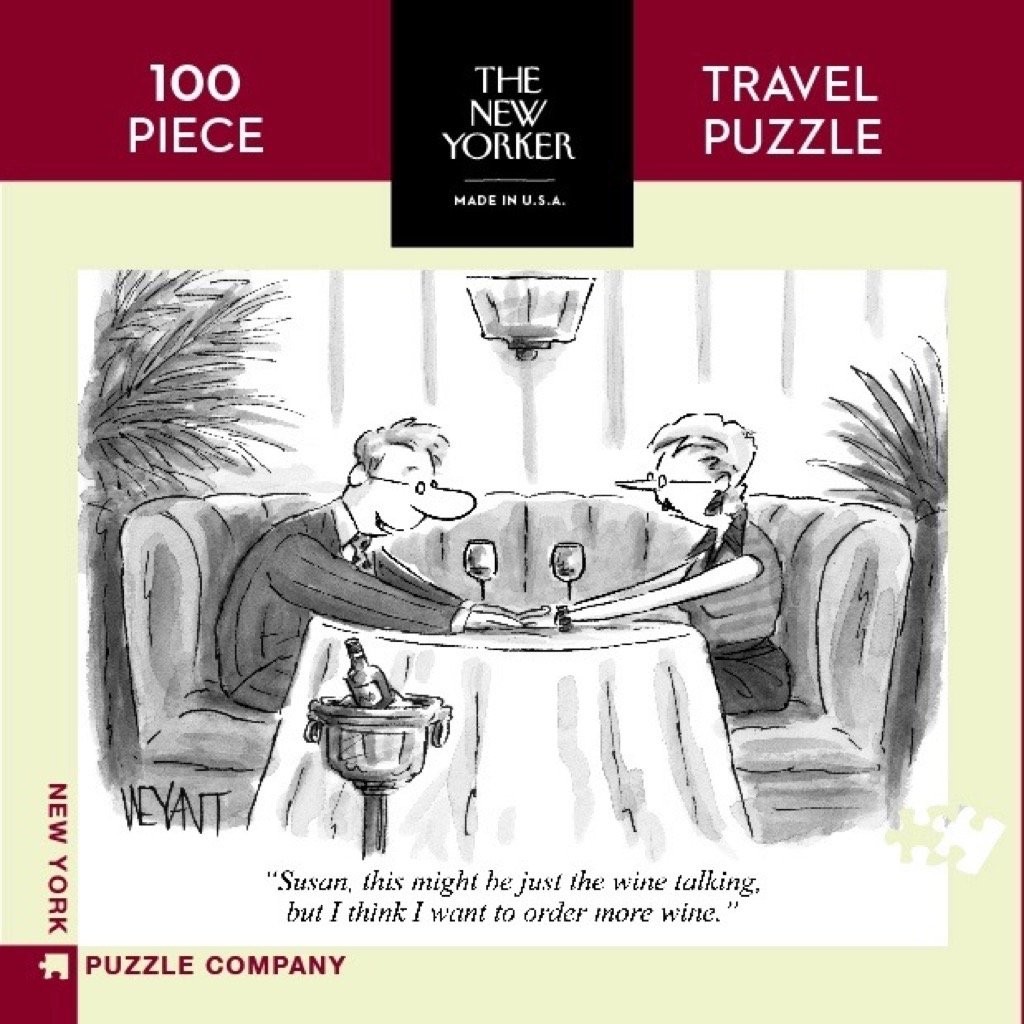 New York Puzzle Company - Мини-пазл New Yorker Wine Talking из 100 кусочков