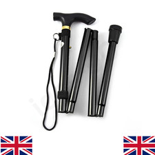 Lightweight Easy Folding Aluminium Walking Stick Cane Height Adjustable