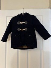 Heirloom Collection Kids Navy Duffle Coat Blue Duffle Coats For