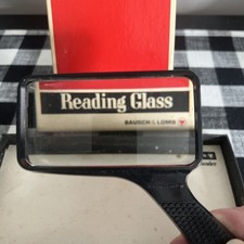 Vintage Bausch Lomb Reading Glass Rectangular Magnifier 81-33-76 USA