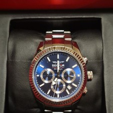 Sector 240 Orologio Uomo Cronografo Quarzo Quadrante Blu Acciaio 50m R3273676008