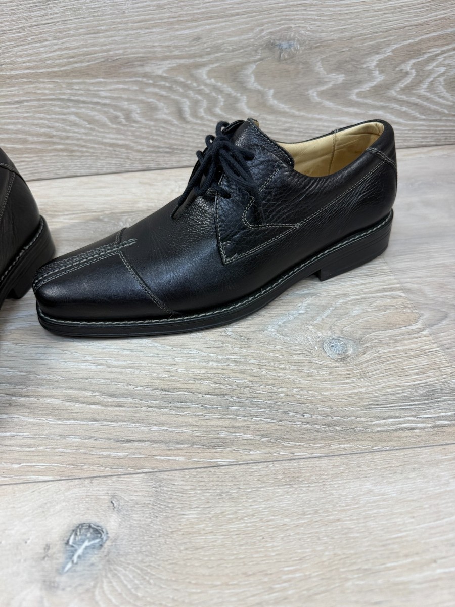 Sandro Moscoloni Men\'s Size 9.5 M Black leather Oxfords Sandro Moscoloni Vineyard Shoes Mens 9.5 D Oxford Dress Lace  main image 2