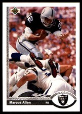 Marcus Allen 1991 Upper Deck #446b Los Angeles Raiders NFL READ FREE SHIP