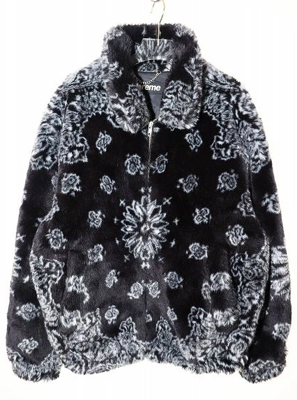 Blouson bomber fausse fourrure bandana M Supreme 21Ss