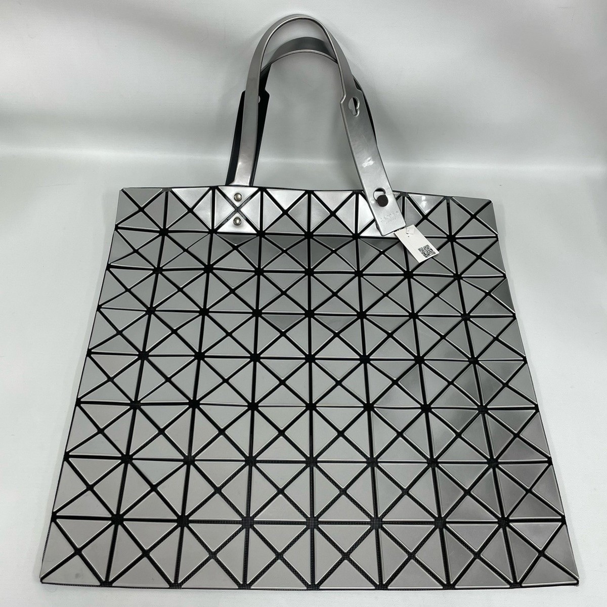 Issey Miyake Silver Glossy 8-Grid Geometric Tote Bag | eBay