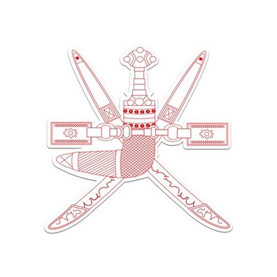 Omani National Emblem Sticker Decal
