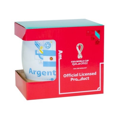 FIFA World Cup ARGENTINA 2022 Ceramic Mug Magenta Colour (FIFA Official Product)