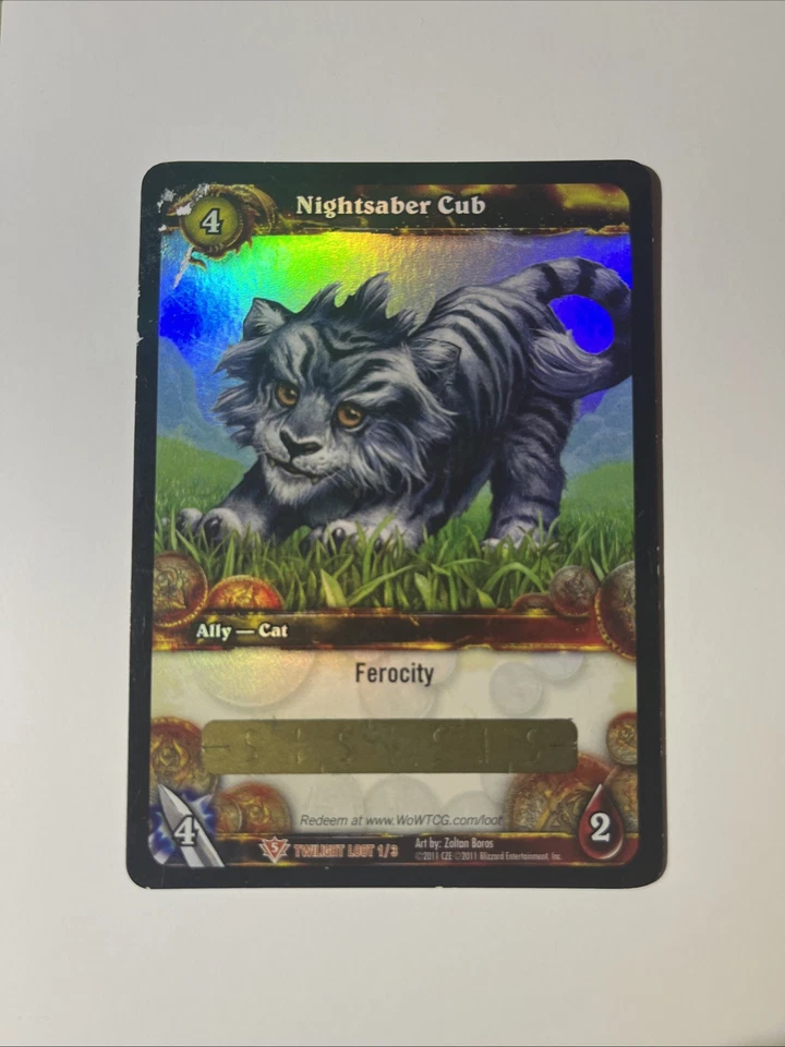 Nightsaber Cub - WoW TCG Loot Card - Unscratched game code - World of Warcraft - Image 3 of 3
