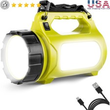 Cree LED Lantern USB Rechargeable Power Bank Flashlight 1000 Lumens Waterproof