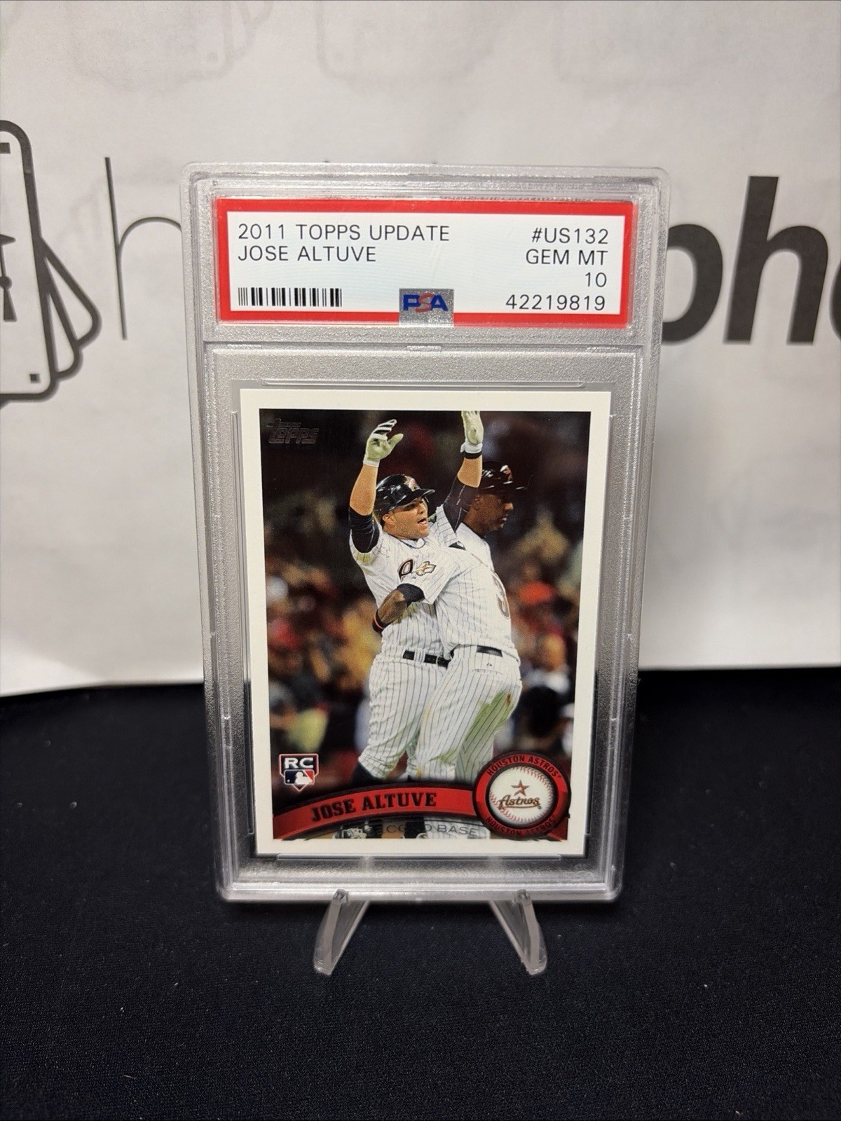 JOSE ALTUVE 2011 TOPPS UPDATE #US132 ROOKIE RC PSA 10 GEM MINT