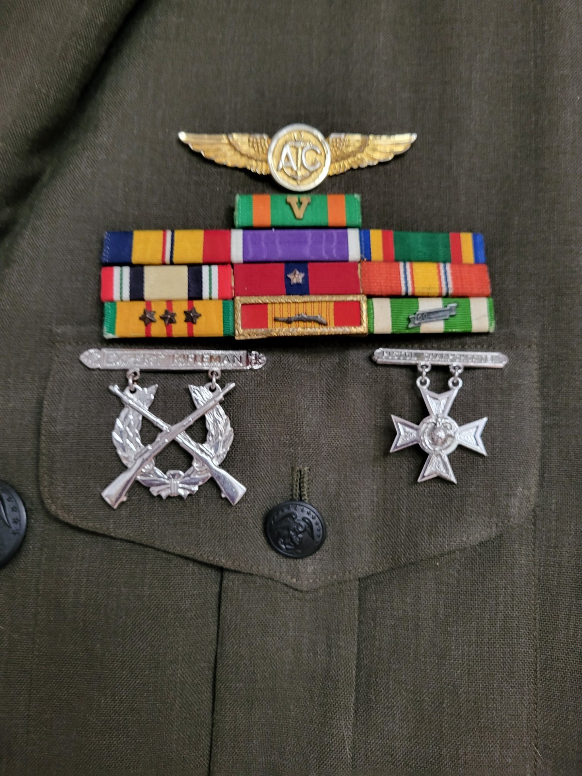 Vietnam War USMC Tunic Tailored Air Crew Member EOD Specialist 2nd Lieutenant 