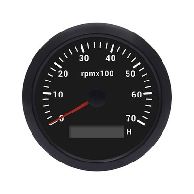 85mm Tachometer Tacho Meter Messgerät LCD Hourmeter 0-7000RPM Für Auto Boot