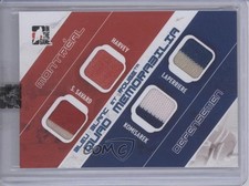 2008 ITG Bleu Blanc et Rouge Quad Memorabilia 4/9 Doug Harvey Serge Savard 0c3