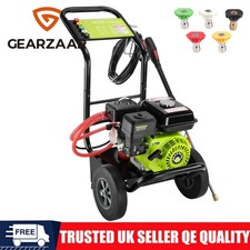 Heavy Duty 3500PSI Petrol Pressure Washer 7HP 5 Nozzles Jet Washer High Power