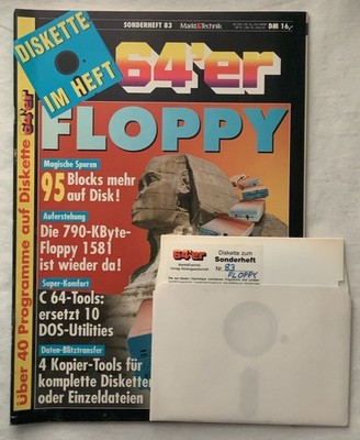 COMMODORE 64 er  Sonderheft 83 Markt & Technik Inkl. Diskette Floppy
