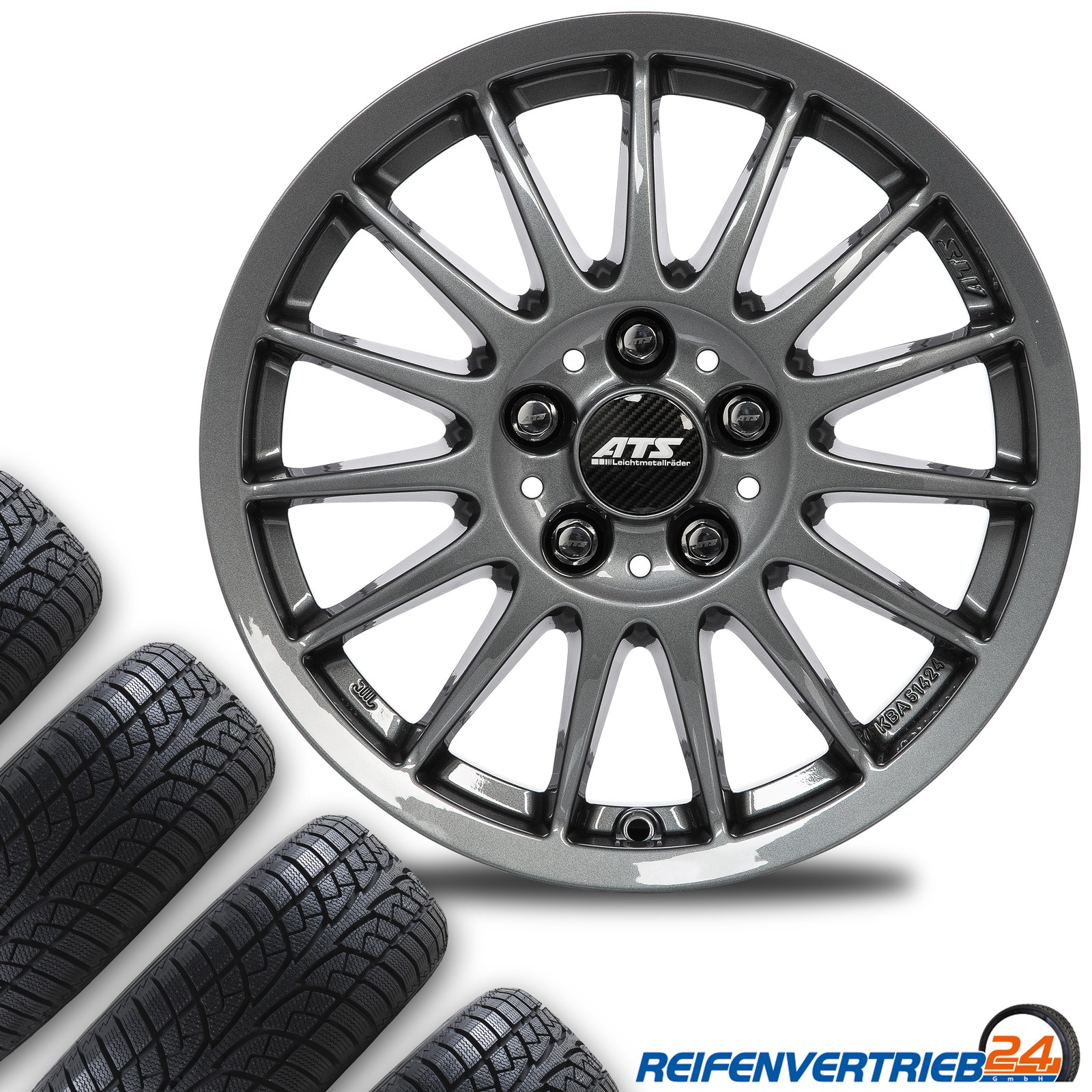 4x Alu Winterräder für Skoda Fabia/Roomster Reifen 195/55R15 Nokian - Bild 21