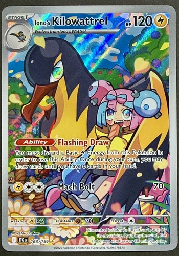 Pokémon: Journey Together Iono's Kilowattrel 163/159 - Near Mint
