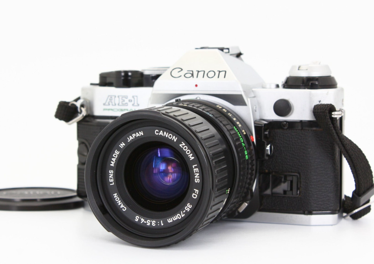 Exc+4] AE-1 PROGRAM SLR Film Camera NFD 35-70mm f/3.5-4.5 Zoom