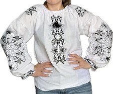 Vyshyvanka Woman Ukrainian embroidery embroidered blouse Sz M Ukraine USA