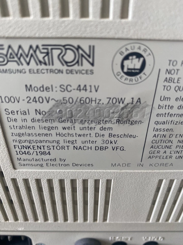 vintage packard bell monitor sc-441v - Image 3 of 4