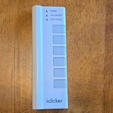 iClicker Classroom Response Remote iClicker Model White A/B/C/D/E Buttons